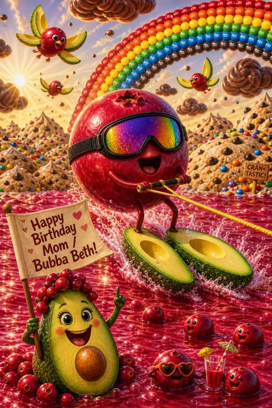 AI birthday card - custom concept