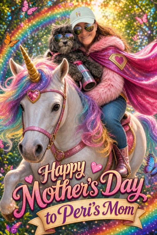 AI birthday card - unicorn theme